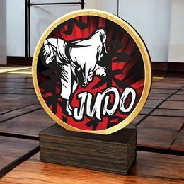 Holt Colour Judo Real Wood Trophy