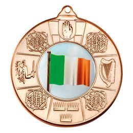 Irish Four Provinces Logo Insert Bronze Medal