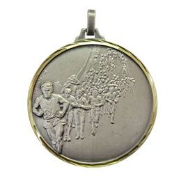 Diamond Edged Marathon Running Silver Medal