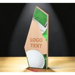 Galena Golf Metal & Wood Trophy
