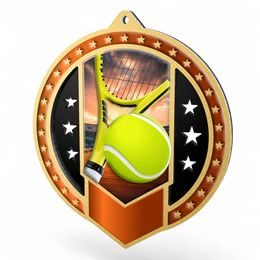 Sentinel Tennis Stainless Steel Medal
