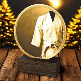 Holt Classic Martial Arts Kimono Real Wood Trophy