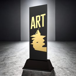 Shadowline School Art Trophy – Stainless Steel Award