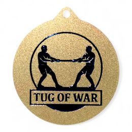 Quantum Tug of War Stainless Steel Medal