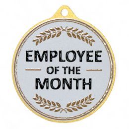 Quantum Employee of the Month Stainless Steel Medal