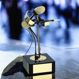 Galicia Guitar Player Handmade Metal Trophy