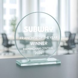 Stratos Engraved Glass Award