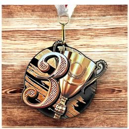 Rincon Bronze 3rd Place Black Acrylic Medal