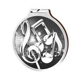 Habitat Classic Music Silver Eco Friendly Wooden Medal
