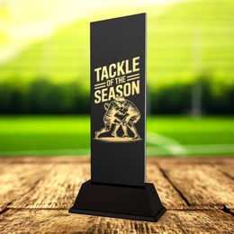 Shadowline Rugby Tackle of the Season Trophy – Stainless Steel Award