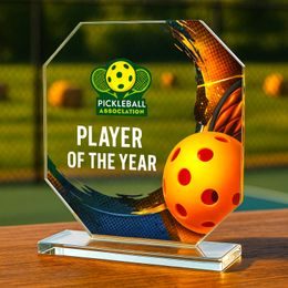 Hutton Pickleball Glass Award