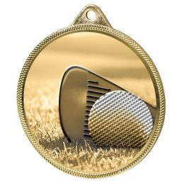 Golf Classic Texture 3D Print Gold Medal