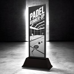Shadowline Padel Runner Up Trophy – Stainless Steel Award