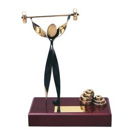 Barcelona Weightlifting Handmade Metal Trophy