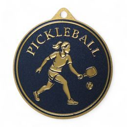 Quantum Pickleball Women's Stainless Steel Medal