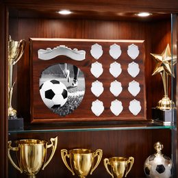 Wessex Football Wooden 12 Year Annual Shield (230x300mm)