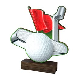 Sierra Golf Putter Real Wood Trophy