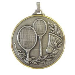 Diamond Edged Badminton Silver Medal