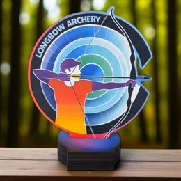 Grove Longbow Archery Wooden Trophy