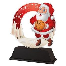 Santa Basketball Christmas Trophy