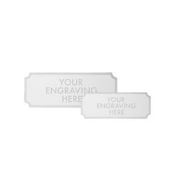 Silver Engraved Plate - 40mm or 50mm