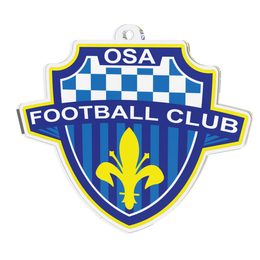Football Custom Club Logo Acrylic Medal