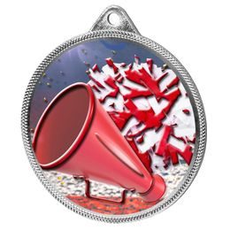 Cheerleading Colour Texture 3D Print Silver Medal