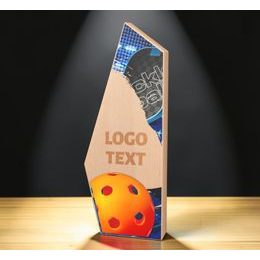 Galena Pickleball Metal & Wood Trophy