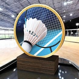 Holt Colour Badminton Real Wood Trophy