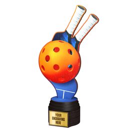 Frontier Real Wood PickleBall Trophy