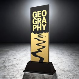 Shadowline School Geography Trophy – Stainless Steel Award