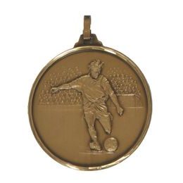 Diamond Edged Football Player Bronze Medal