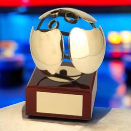 Cirat Tenpin Bowling Handmade Metal Trophy