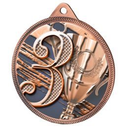 3rd Place Classic Texture 3D Print Bronze Medal