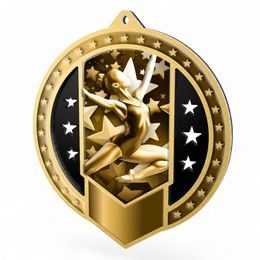 Sentinel Classic Female Gymnastics Stainless Steel Medal