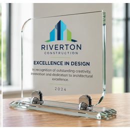 Ange Full Colour UV Printed Glass Award