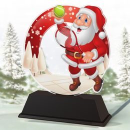 Santa Tennis Christmas Trophy
