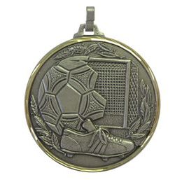 Diamond Edged Football Silver Medal