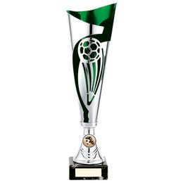 Champions Silver and Green Football Cup (FREE LOGO)