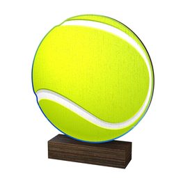 Sierra Tennis Ball Real Wood Trophy