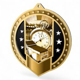 Sentinel Classic Swimming Stainless Steel Medal