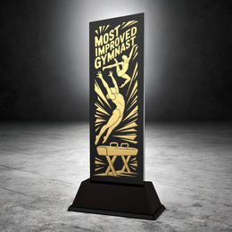 Shadowline Most Improved Gymnast Trophy – Stainless Steel Award