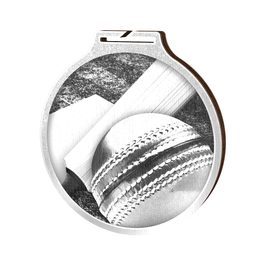 Habitat Classic Cricket Silver Eco Friendly Wooden Medal