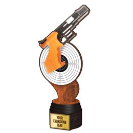 Frontier Real Wood Pistol Shooting Trophy