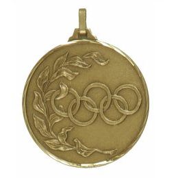 Diamond Edged Olympic Emblem Bronze Medal