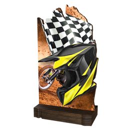 Shard Motocross Eco Friendly Wooden Trophy