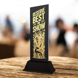 Shadowline Reserve Best in Show Dog Trophy – Stainless Steel Award
