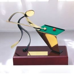 Barcelona Pool Handmade Metal Trophy