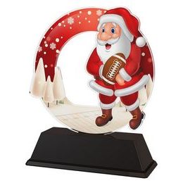 Santa American Football Christmas Trophy