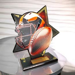 Liano Metal & Acrylic American Football Star Trophy